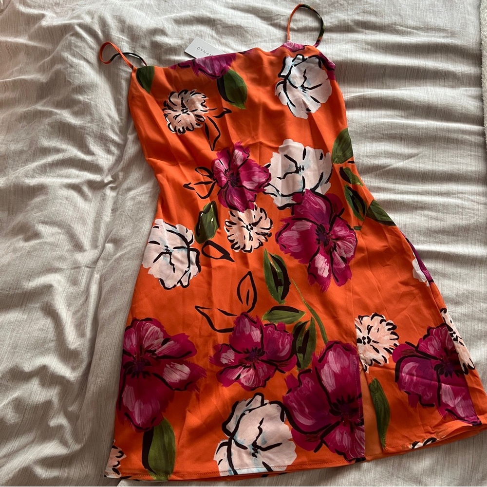 Dynamite Floral Orange Dress